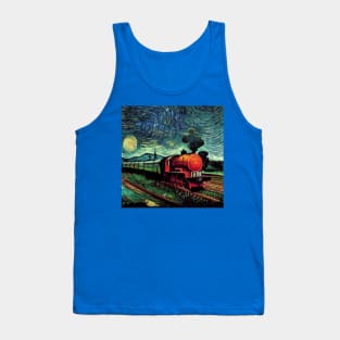 Starry Night Wizarding Express Train Tank Top